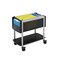 Safco Scoot Open Top Rolling Mobile File Cart Fits Letter and LegalSize Hanging Folders