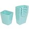 AYVANBER 6 Pack Hanging Cup Holders for Rolling Carts Teal 24in x 35in x 45in