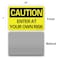 Enjoyist 2 Pack Caution Enter at Your Own Risk Laminated Safety Sign 10x 7 04 Aluminum Reflective Sign Rust Free AluminumUV Protected and Weatherproof