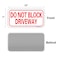 Enjoyist 2Pack Do Not Block Driveway Sign 14x 7 04 Aluminum Reflective Sign Rust Free AluminumUV Protected and Weatherproof