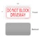 Enjoyist 2Pack Do Not Block Driveway Sign 14x 7 04 Aluminum Reflective Sign Rust Free AluminumUV Protected and Weatherproof