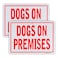 Enjoyist 2Pack Dogs On Premises Sign 10x 7 04 Aluminum Reflective Sign Rust Free AluminumUV Protected and Weatherproof