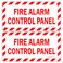 Enjoyist 2Pack Fire Alarm Control Panel Sign 12x 6 04 Aluminum Reflective Sign Rust Free AluminumUV Protected and Weatherproof
