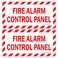 Enjoyist 2Pack Fire Alarm Control Panel Sign 12x 6 04 Aluminum Reflective Sign Rust Free AluminumUV Protected and Weatherproof