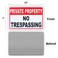 Enjoyist 3 Pack Private Property No Trespassing Sign 10x 7 04 Aluminum Reflective Sign Rust Free AluminumUV Protected and Weatherproof