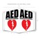 Wrapco AED Sign 3D Projecting Location Inside AED Signs For Workplace or Wall