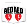 Wrapco AED Sign 3D Projecting Location Inside AED Signs For Workplace or Wall