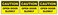 D STICKY Caution Open Door Slowly Sticker Pack of 3 Durable Vinyl Safety Warning Decals for Home Office and Commercial Use