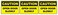 D STICKY Caution Open Door Slowly Sticker Pack of 3 Durable Vinyl Safety Warning Decals for Home Office and Commercial Use