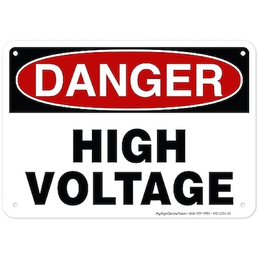 My Sign Danger High Voltage Sign 10x14 Inches Rust Free 040 Aluminum Fade Resistant Made in USA by Center
