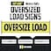 DC Cargo Oversize Load Sign Banner for Trucks 2 Pack Professional Grade Wide Load Sign for Safe Hauling Heavy Duty Mesh Construction 18 x 84 with Bungee Cords Ideal for Vehicle Wide Load Flags