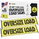 DC Cargo Oversize Load Sign Banner for Trucks 2 Pack Professional Grade Wide Load Sign for Safe Hauling Heavy Duty Mesh Construction 18 x 84 with Bungee Cords Ideal for Vehicle Wide Load Flags