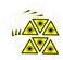 dealzEpic Laser Hazard Caution Sign Yellow Triangle Warning Sticker 4 cm 157 inches