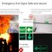 Ashoaza Emergency Exit Only Sign Glow in the Dark Vinyl Exit Decals 12 Pcs Luminous Exit Stickers Cm 15x15 Exit Signs for Business with Directional Arrow of Exit Light