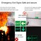 Ashoaza Emergency Exit Only Sign Glow in the Dark Vinyl Exit Decals 12 Pcs Luminous Exit Stickers Cm 15x15 Exit Signs for Business with Directional Arrow of Exit Light
