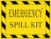 Remarkabel Emergency Spill Kit Label Stickers5x4 inch Self Adhesive Emergency Spill Kit Warning Sign for Hazmat Industrial Notices Facilities 10 Pcs