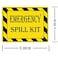 Remarkabel Emergency Spill Kit Label Stickers5x4 inch Self Adhesive Emergency Spill Kit Warning Sign for Hazmat Industrial Notices Facilities 10 Pcs