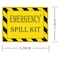 Remarkabel Emergency Spill Kit Label Stickers5x4 inch Self Adhesive Emergency Spill Kit Warning Sign for Hazmat Industrial Notices Facilities 10 Pcs