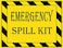 Remarkabel Emergency Spill Kit Label Stickers5x4 inch Self Adhesive Emergency Spill Kit Warning Sign for Hazmat Industrial Notices Facilities 10 Pcs