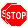 Enjoyist 2 Pack Stop Sign 12x 12 40 Mil Rust Free Aluminum Reflective UV Protected and Weatherproof