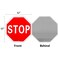 Enjoyist 2 Pack Stop Sign 12x 12 40 Mil Rust Free Aluminum Reflective UV Protected and Weatherproof