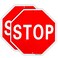 Enjoyist 2 Pack Stop Sign 12x 12 40 Mil Rust Free Aluminum Reflective UV Protected and Weatherproof
