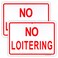 Enjoyist 2Pack No Loitering Sign 10x 7 04 Aluminum Reflective Sign Rust Free AluminumUV Protected and Weatherproof