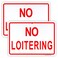Enjoyist 2Pack No Loitering Sign 10x 7 04 Aluminum Reflective Sign Rust Free AluminumUV Protected and Weatherproof