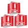 Faittoo Fire Extinguisher Sign Fire Extinguisher with Down Arrow 3 Pack 6 x 8 Inches VShaped Acrylic Plastic 4 PreDrilled Holes Includes Matching Screws Use for Home OfficeBusiness