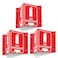 Faittoo Fire Extinguisher Sign Fire Extinguisher with Down Arrow 3 Pack 6 x 8 Inches VShaped Acrylic Plastic 4 PreDrilled Holes Includes Matching Screws Use for Home OfficeBusiness