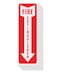 Sutter Signs Fire Extinguisher Sign Stickers 12 Pack 4 x 12 Arrow Down Safety Decal Sticker Signs in Durable Self Adhesive Weatherproof Vinyl for use in Home Office Boat