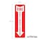 Sutter Signs Fire Extinguisher Sign Stickers 12 Pack 4 x 12 Arrow Down Safety Decal Sticker Signs in Durable Self Adhesive Weatherproof Vinyl for use in Home Office Boat