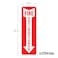 Sutter Signs Fire Extinguisher Sign Stickers 12 Pack 4 x 12 Arrow Down Safety Decal Sticker Signs in Durable Self Adhesive Weatherproof Vinyl for use in Home Office Boat