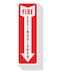 Sutter Signs Fire Extinguisher Sign Stickers 12 Pack 4 x 12 Arrow Down Safety Decal Sticker Signs in Durable Self Adhesive Weatherproof Vinyl for use in Home Office Boat
