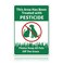 GLOBLELAND This Area Has Been Treated with Please Keep All Pets Off The Grass Sign 10x12 inches 35 Mil Aluminum Grass Yard Sign UV Protected and Waterproof