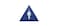 Hillman Blue Triangle Mens Restroom Sign 12 x 10 844606
