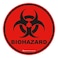 IGNIXIA Ignixia Biohazard Sign Decals Pack of 10 Round Stickers for Hospitals Labs and Industrial use Universal Biohazard Symbol