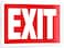 iSYFIX Exit Sign 1 Pack 14x10 Inch 100 Rust Free 040 Aluminum Signs Laminated for Ultimate UV Weather Scratch Water and Fade Resistance Indoor and Outdoor Exit Signs for Exterior