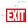 iSYFIX Exit Sign 1 Pack 14x10 Inch 100 Rust Free 040 Aluminum Signs Laminated for Ultimate UV Weather Scratch Water and Fade Resistance Indoor and Outdoor Exit Signs for Exterior