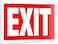 iSYFIX Exit Sign 1 Pack 14x10 Inch 100 Rust Free 040 Aluminum Signs Laminated for Ultimate UV Weather Scratch Water and Fade Resistance Indoor and Outdoor Exit Signs for Exterior