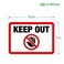 iSYFIX Keep Out Sign Stickers 2 Pack 10x7 Inch Premium SelfAdhesive Vinyl Laminated for UV Weather Scratch Water Fade Resistance Indoor Outdoor