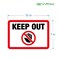 iSYFIX Keep Out Sign Stickers 2 Pack 10x7 Inch Premium SelfAdhesive Vinyl Laminated for UV Weather Scratch Water Fade Resistance Indoor Outdoor