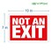 iSYFIX Not An Exit Signs 2 Pack 7x10 Inch 40 mil Thick Polystyrene Plastic Sign Laminated for Ultimate UV Weather Scratch Water and Fade Resistance for Office Buildings Workplace more