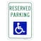 Enjoyist Large Reserved Handicap Parking Sign 18x 12 040 Aluminum Reflective Rust Free UV Protected and Weatherproof