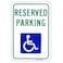 Enjoyist Large Reserved Handicap Parking Sign 18x 12 040 Aluminum Reflective Rust Free UV Protected and Weatherproof