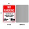 Enjoyist No Parking Sign Violators Will Be Towed Sign 10x 14 040 Rust Free Aluminum Reflective UV Protected and Weatherproof