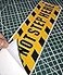 Rockmount Electronics OutdoorIndoor 2 Pack 95 X 3 Do Not Step Here Caution Warning Sign Vinyl Label Sticker Decal Back Self Adhesive Vinyl