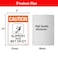 Phyabe 2 Pack Caution Slippery When Wet or Icy Sign 7 x 10 Metal Rust Free Aluminum Sign Weather Resistant Waterproof Durable Ink Easy to Install