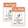 Phyabe 2 Pack Caution Slippery When Wet or Icy Sign 7 x 10 Metal Rust Free Aluminum Sign Weather Resistant Waterproof Durable Ink Easy to Install