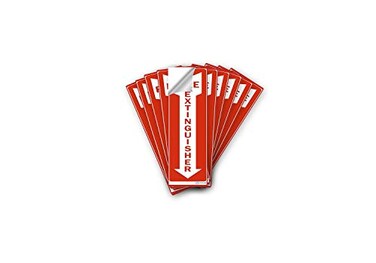 PV Prime Premium Fire Extinguisher Inside Sticker Sign 10 Pack SelfAdhesive Vinyl Decals Construction Residential Weather Scratch Fade Resistance Cars Trucks Trailers RVs Vehicles RedWhite 12X4
